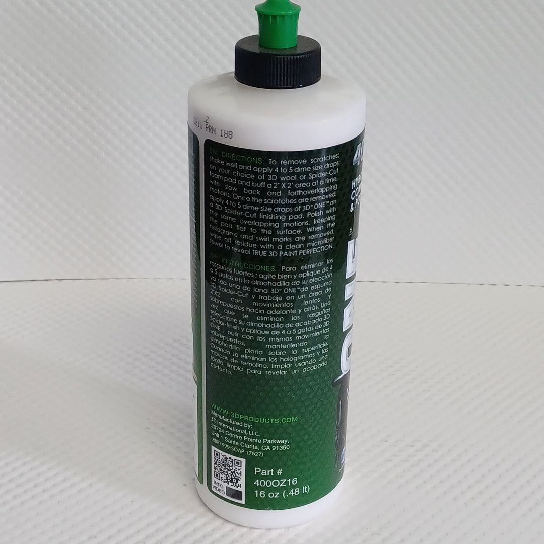 3D ONE HYBRID COMPOUND & POLISH 16oz (.48lt)