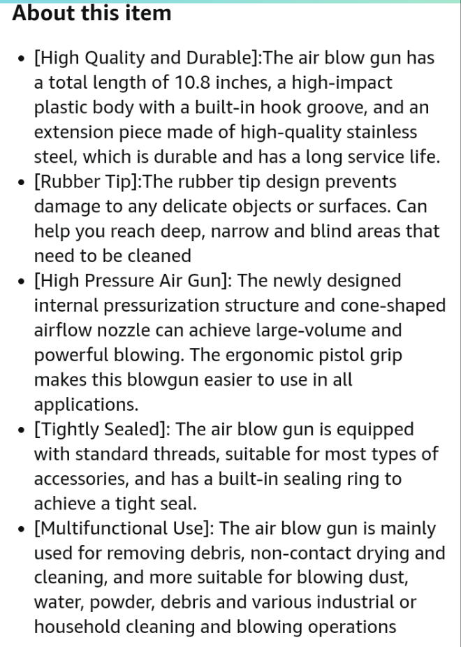 Air Blow Gun With Guard Nozzel
