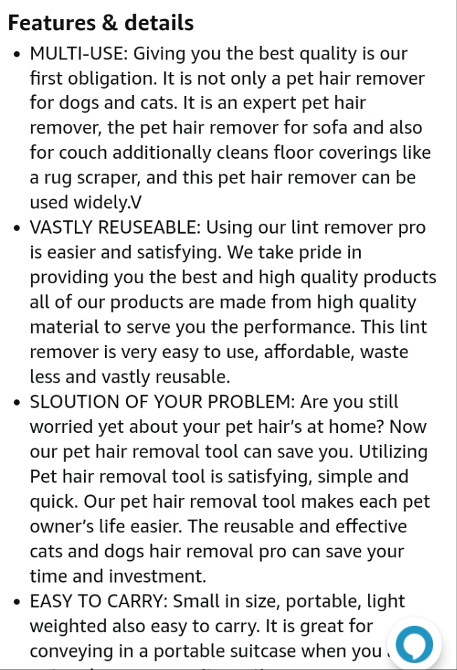 Pet Hair Removal Brush