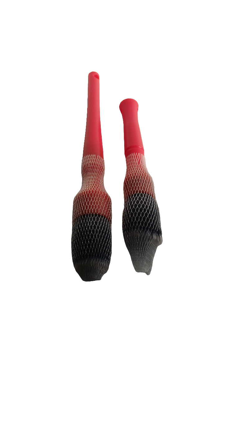 Ultra Soft 2 Piece Detailing Brush Set. BLUE OR RED
